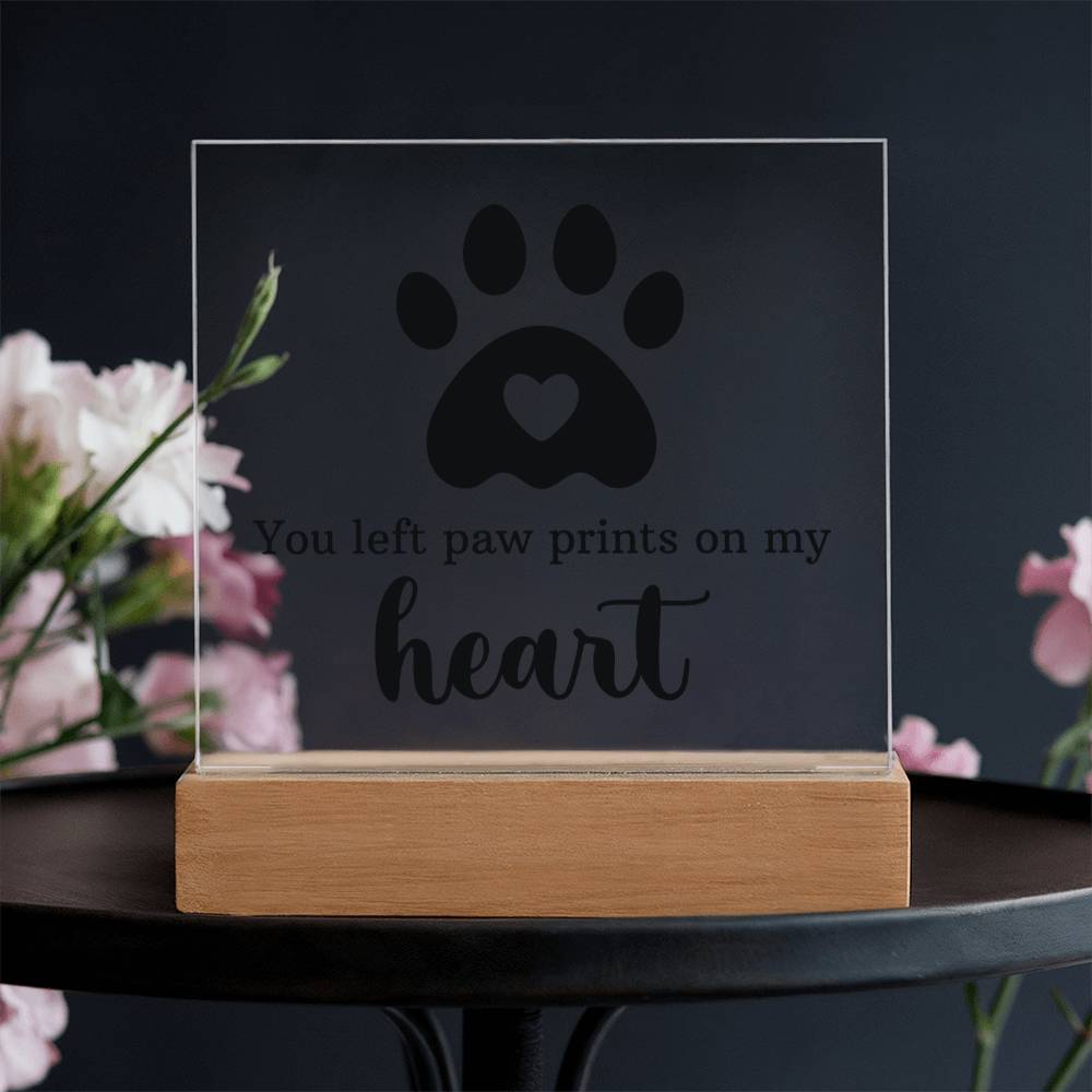 Keepsake Acrylic Bundle - You Left Pawprints In My Heart