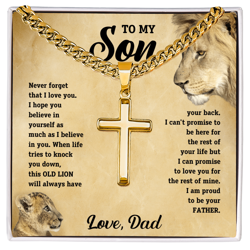 To My Son, This Old Lion Will Always Have Your Back, Love, Dad